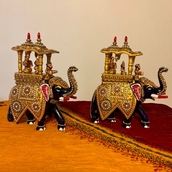 Ambari Elephant Wooden Cross Stitch Decoration Kits