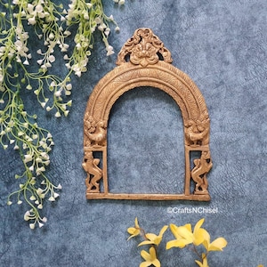 Brass Prabhavali Wall Decor, Brass Prabhavali - Brass Wall Hanging - Indian Home Decor - Vintage Temple Decor