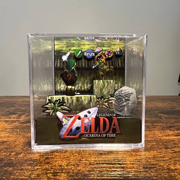 Ocarina of Time Skull kid 3D Diorama cube