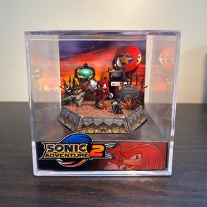 Sonic Adventure 2 | Pumpkin Hill | Knuckles 3D Diorama cube