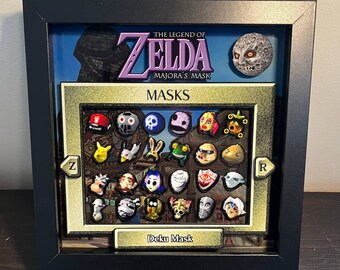 Majora's Mask (N64) | 3D Shadow box (8"x8")