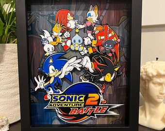 Sonic Adventure 2 SHADOW Dreamcast Arcade Video Game Poster B2 