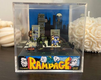 Rampage (Arcade) 3D Diorama cube