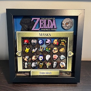 Majora's Mask (N64) | 3D Shadow box (8"x8")