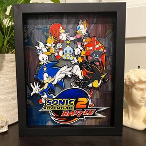 Sonic Adventure 2: Battle | Cover Art | Shadow box (8"x10")