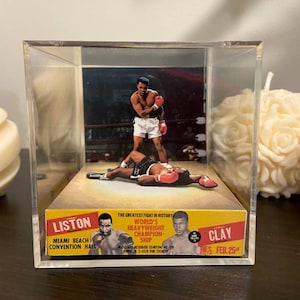 Muhammad Ali (Cassius Clay) vs. Sonny Liston 3D Diorama cube