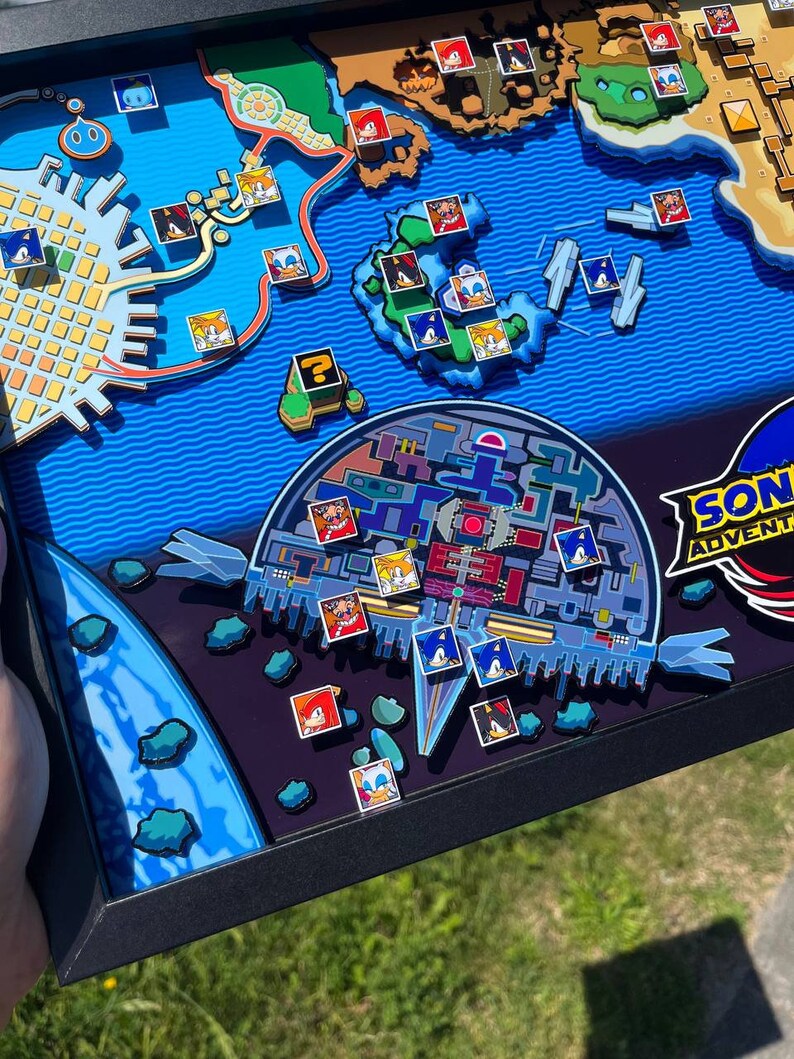 SA2B Overworld Map Shadow Box 14x11 Etsy Canada