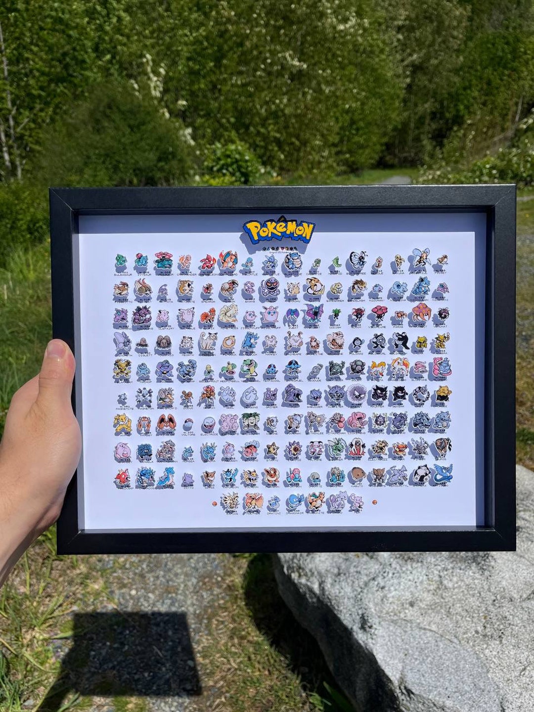 Original 151 | Colorized Pixel Art | 11"x14" | 3D Shadowbox - Etsy