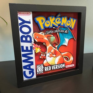 Pokemon Trainer Red Encounter Handmade Diorama - Gameboy Gaming Cube-Fanart