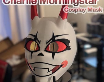 DEMON MODE Charlie Morningstar 3D Printed Cosplay Mask