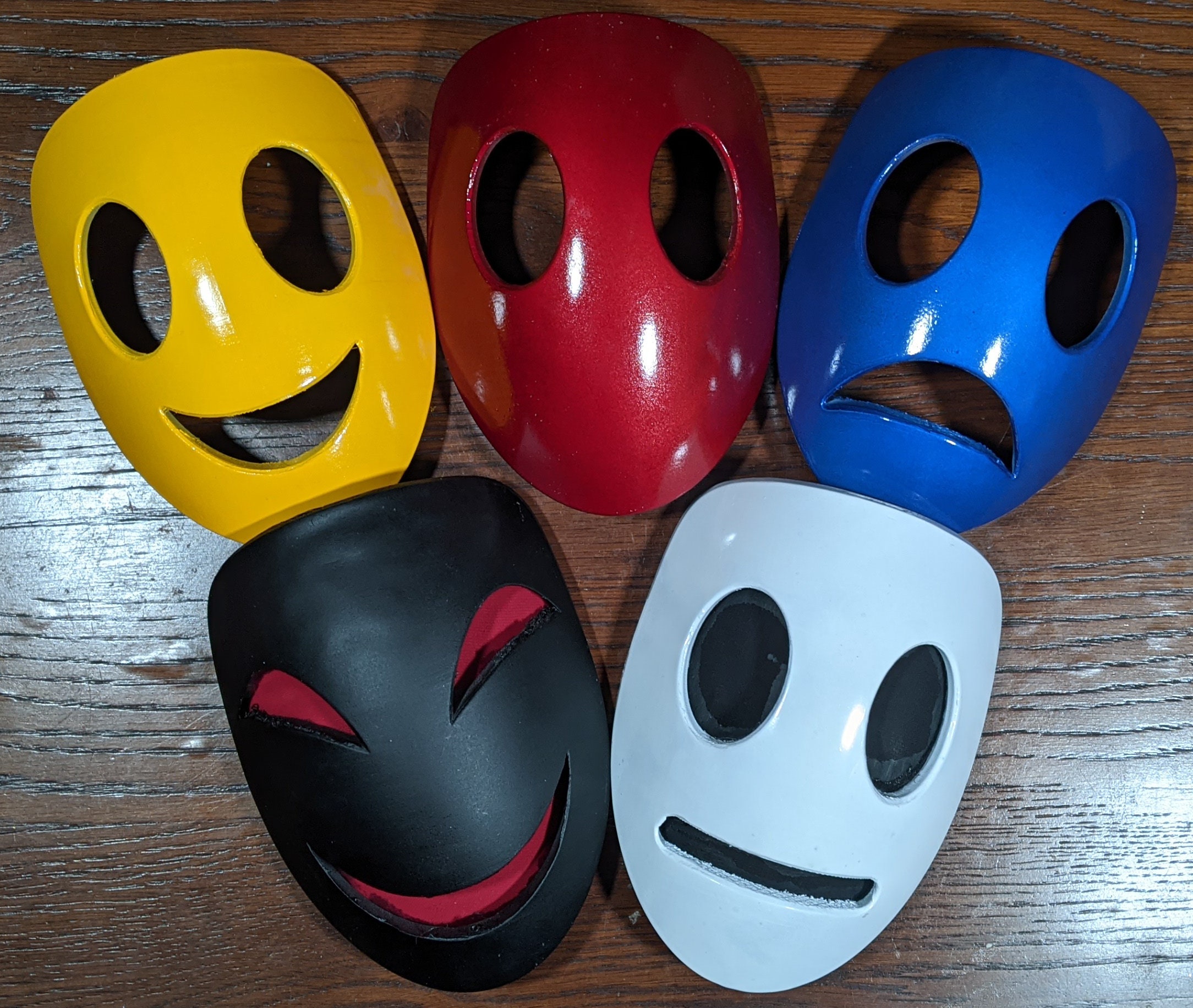 Demi-masque visage drôle grandes dents sourire masques sourire adulte  enfant cos