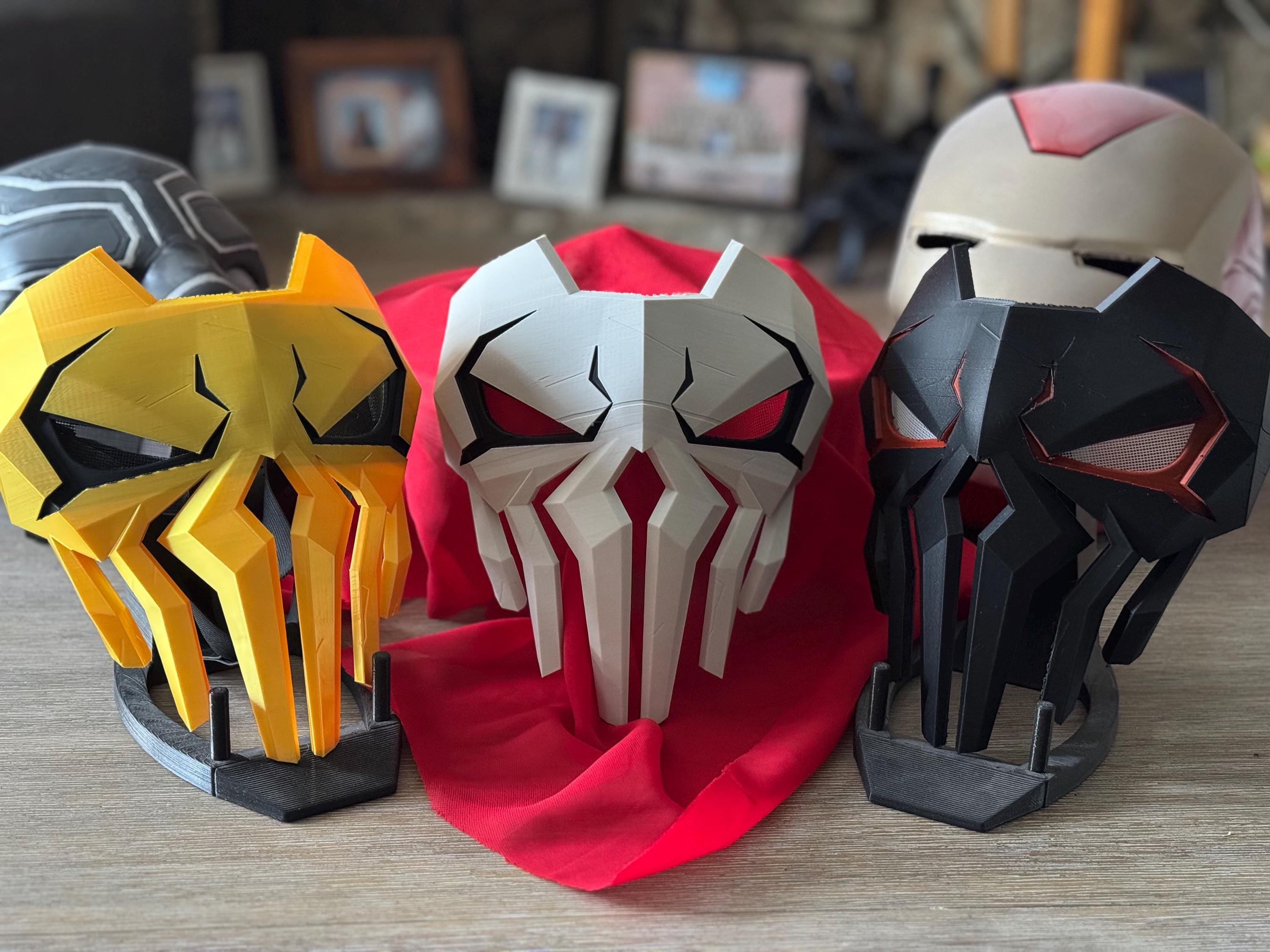 Punisher 2099 Mask Marvel Rivals Inspired - Etsy
