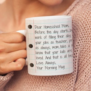 Homeschool Mom Mug, Mother's Day Gift for Homeschool Mama, Inspirational Mug, Hug Mug, Coffee Mug, Homeschool Decor, Teacher Appreciation