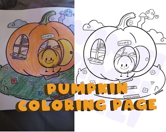 Disegno di zucca carina stampabile da colorare