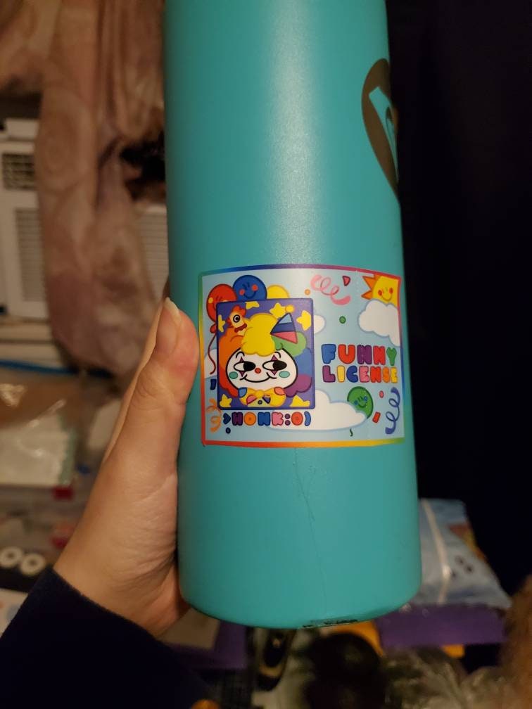 Funny License Die Cut Vinyl Sticker Etsy