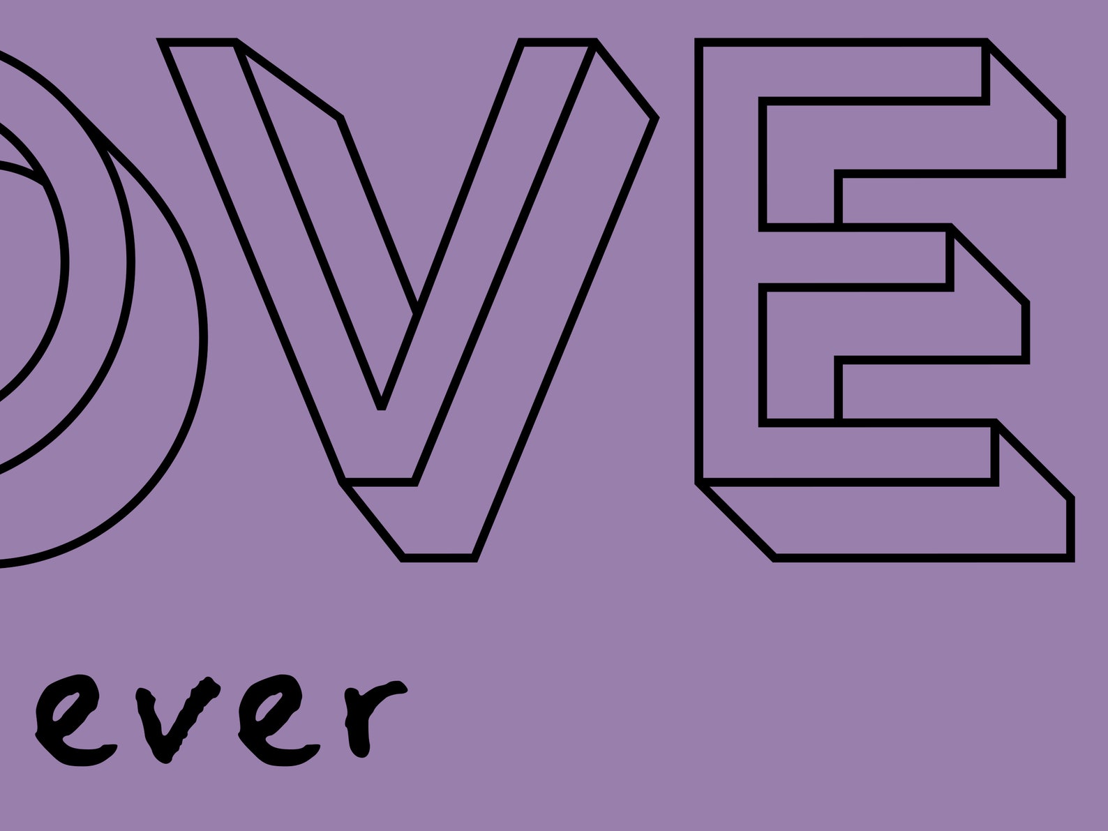 Purple Wall Decor I Love You Poster Retro Wall Art Etsy