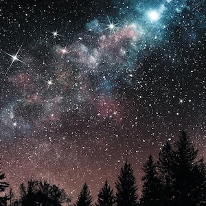 Twitch Profile Banner Night Sky, Outer Space Twitch Theme, Pretty Twitch Background, Stars Twitch Background