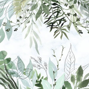 Twitch Profil Banner Botanisches Thema, Pastell Botanischer Twitch Hintergrund, Ästhetischer Twitch Banner, Hübscher Twitch Hintergrund