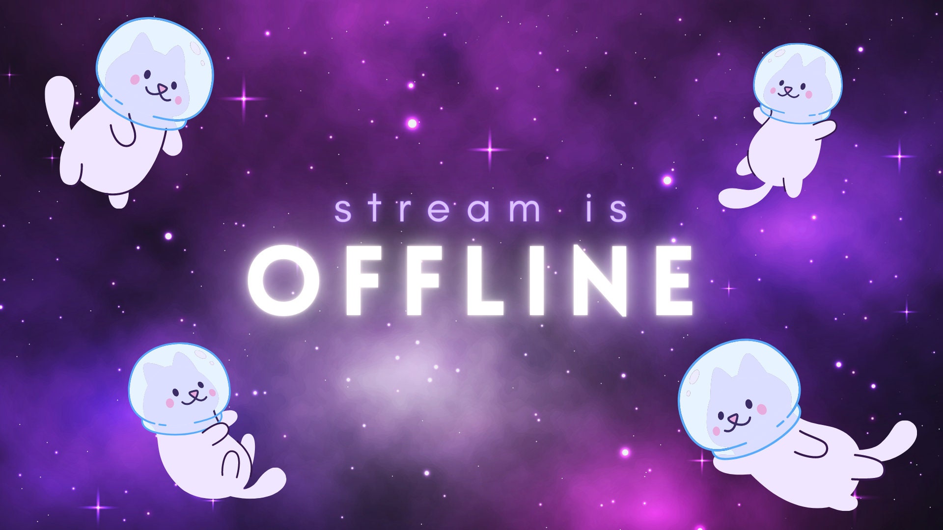 Cute Twitch offline banner: \