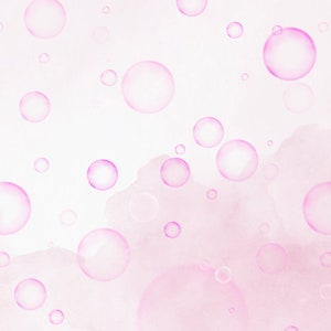 Twitch Profil Banner Pink Bubble Hintergrund, Pastell Twitch Profil Hintergrund, Ästhetische Twitch Banner, Hübsche Twitch Banner