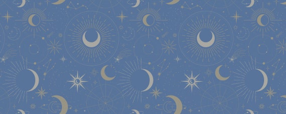 Twitch Profile Banner Moon and Stars Astrology Theme Zodiac 