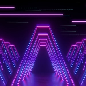 Bannière de profil Twitch Sci Fi Outer Space Neon Background, Bannière de profil Neon pour Twitch, Bannière Twitch cool, Bannière Discord Livestream