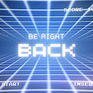 Animated Twitch BRB Screen 8-Bit Retro Video Game, Be Right Back Stream Screen, 8 Bit Video Game Twitch Screen, Arcade Game Twitch Theme