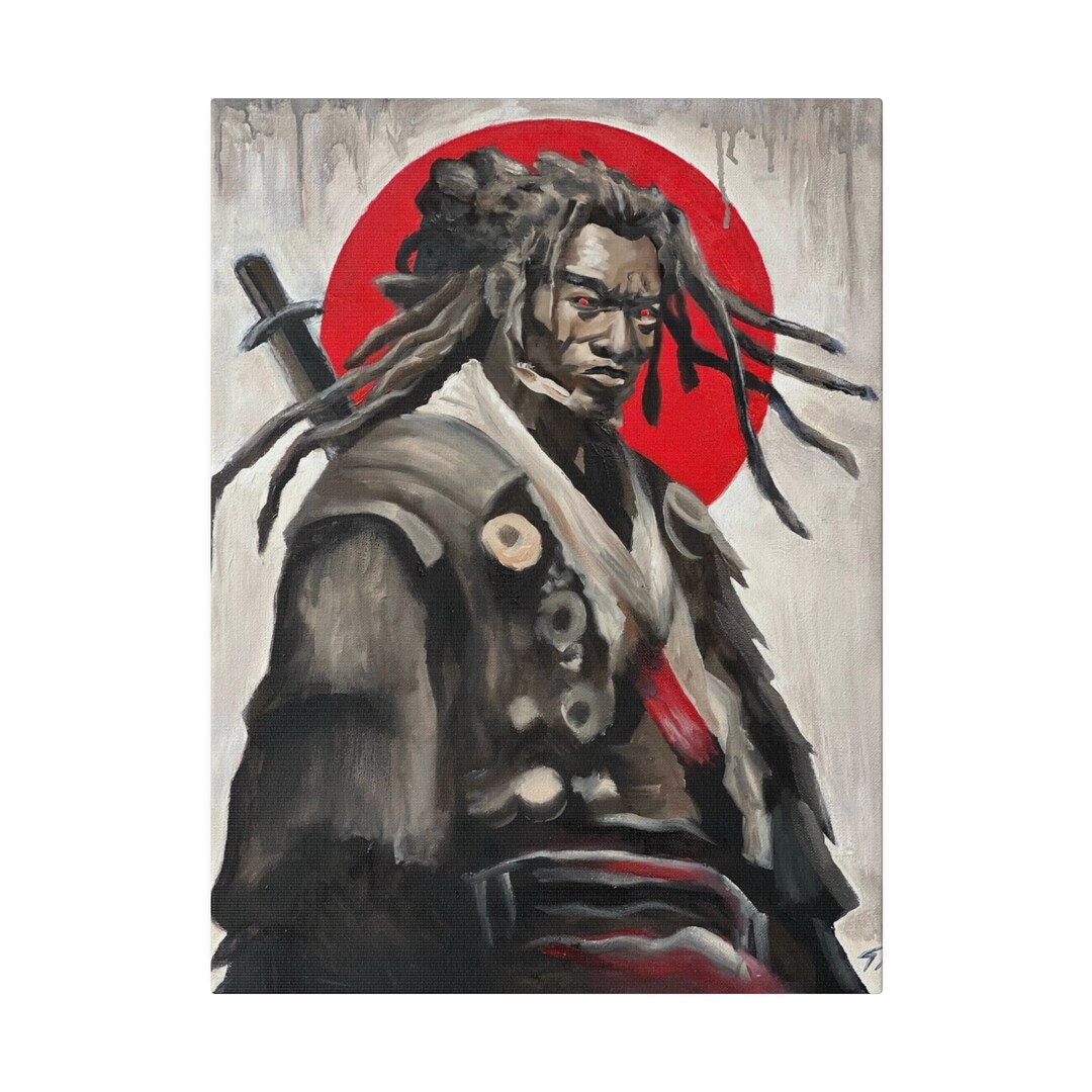 Yasuke the African Samurai Canvas Print, Canvas Wall Art, Oil Painting ...