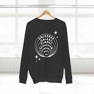 Me on the Map - Child of the Universe - Global Citizen - Premium uniseks sweatshirt met ronde hals