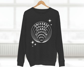 Yo en el mapa - Niño del universo - Ciudadano global - Sudadera unisex de cuello redondo premium