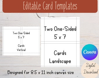 Editable Card Canva Template | Greeting Card Template | Customizable Card | Invitation | Blank Card | Commercial License Canva Template