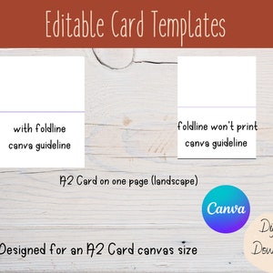 Bearbeitbare Karte Canva Template | Grußkarten Vorlage | Anpassbare Karte | Leere Kartenvorlage | Kommerzielle Lizenz Canva Template