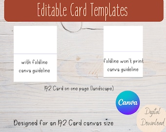 Editable Card Canva Template | Greeting Card Template | Customizable Card | Blank Card Template | Commercial License Canva Template