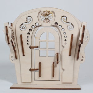 Wooden Fairy Door, Miniature Door