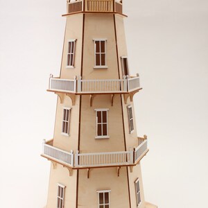 Wooden Lighthouse ,Decorative indoor Lighthouse construction Kit, Lighthouse Decor, Nautical Lighthouse, Laser cut Nautical Decor
