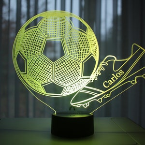 Lampe Veilleuse à LED illustration BALLON DE FOOTBALL