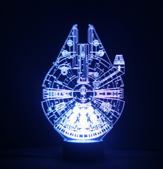 Kid's Night Lampstar Wars Lamp Millennium Base - Etsy