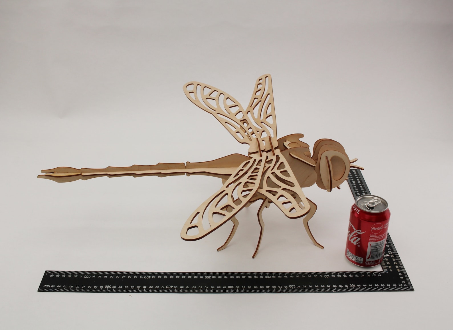 Laser Cut 3D Wooden Dragonfly Puzzle, Wooden Dragonfly, Laser Cut
