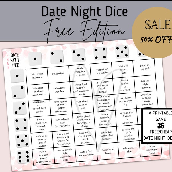 Date Night Dice Free: un jeu avec des idées de rendez-vous créatives et gratuites