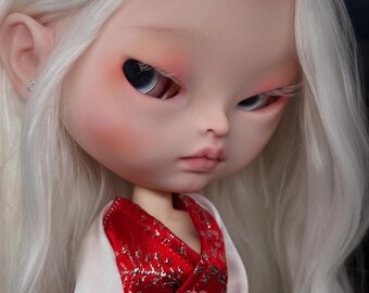 Custom von original Takara Blythe Puppe. Modelliert.Re-Wurzel moher Alpaka