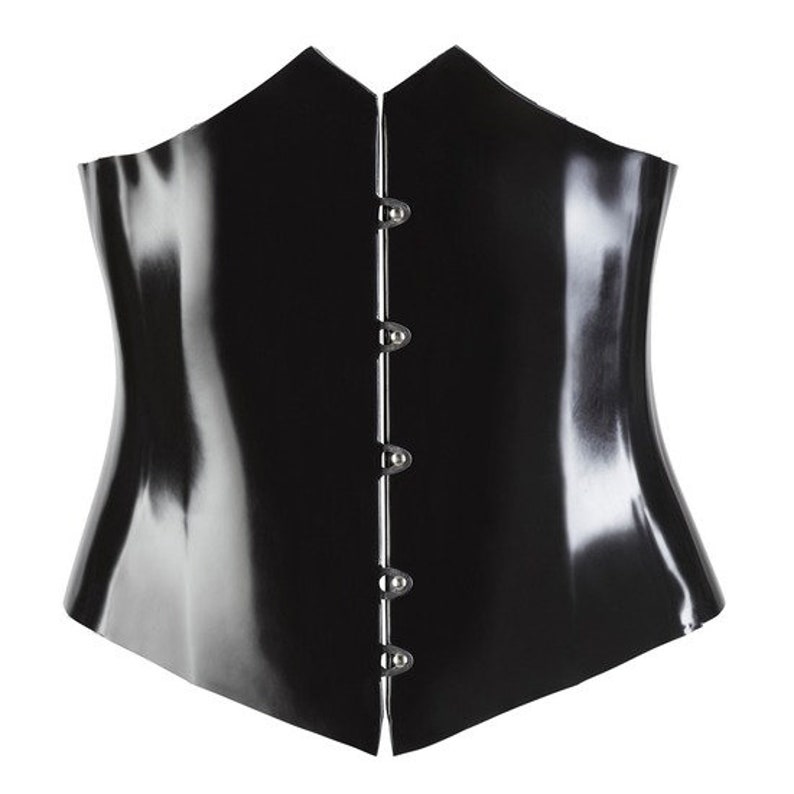 LATEX Waist Corset MIEDER Sexy RUBBER Underbust Corsets Etsy