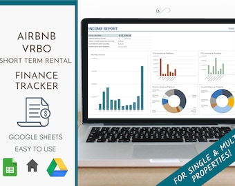 AirBnB Spreadsheet, Financial Tracker, Short Term Rental Spreadsheet, Income Expense Tracker, Google Excel Sheets Business Airbnb Template