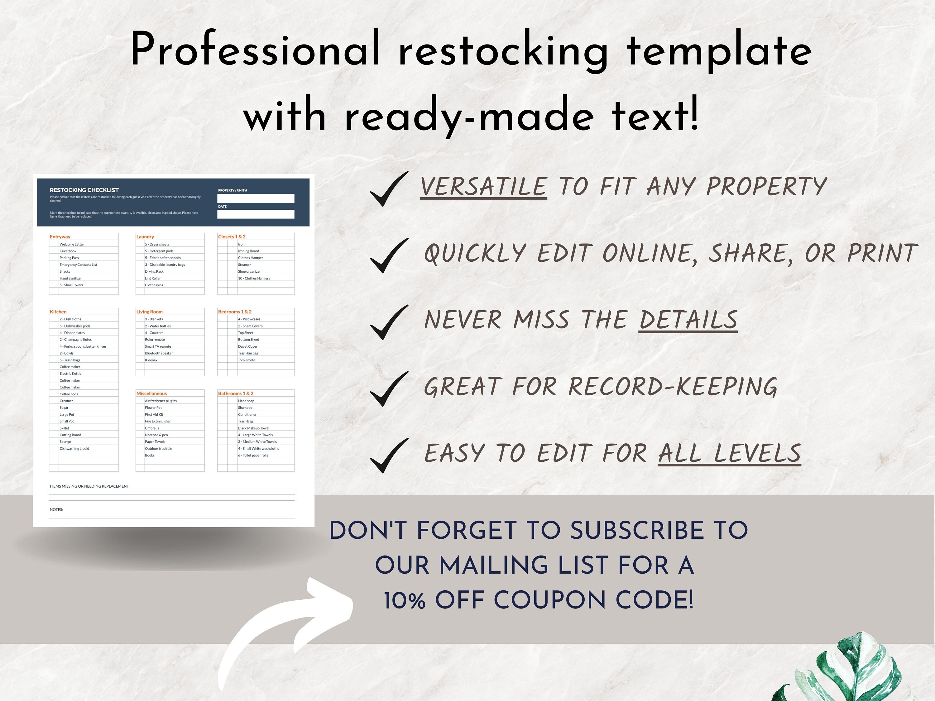 Village Life Hacks: The Ultimate Restock Checklist - lzwkkrz