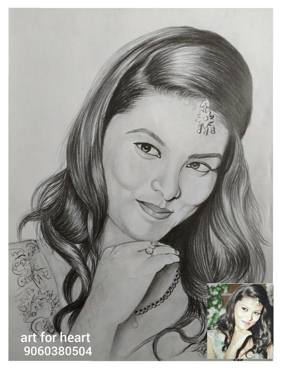 Pencil Sketch on A3 Size Sheet | Etsy