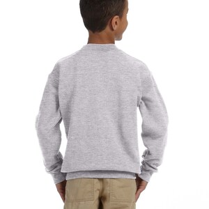 Custom Youth Gildan 18000B Sweatshirt, Personalized Kids Crewneck, Choose Color and Size bild 7