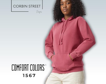 Comfort Colors Lightweight Cotton Hooded Sweatshirt, Unisex Fleece 1567