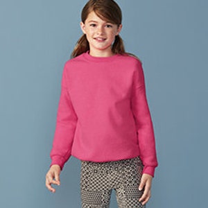 Custom Youth Gildan 18000B Sweatshirt, Personalized Kids Crewneck, Choose Color and Size bild 4