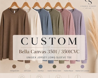 Bella Canvas 3501 Unisex Long Sleeve Shirt - Custom Design