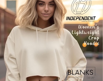 Women's Lightweight Crop Hooded Pullover Hoodie Independent Trading Co AFX64CRP that you can Customize or Personalize in your own shirt shop