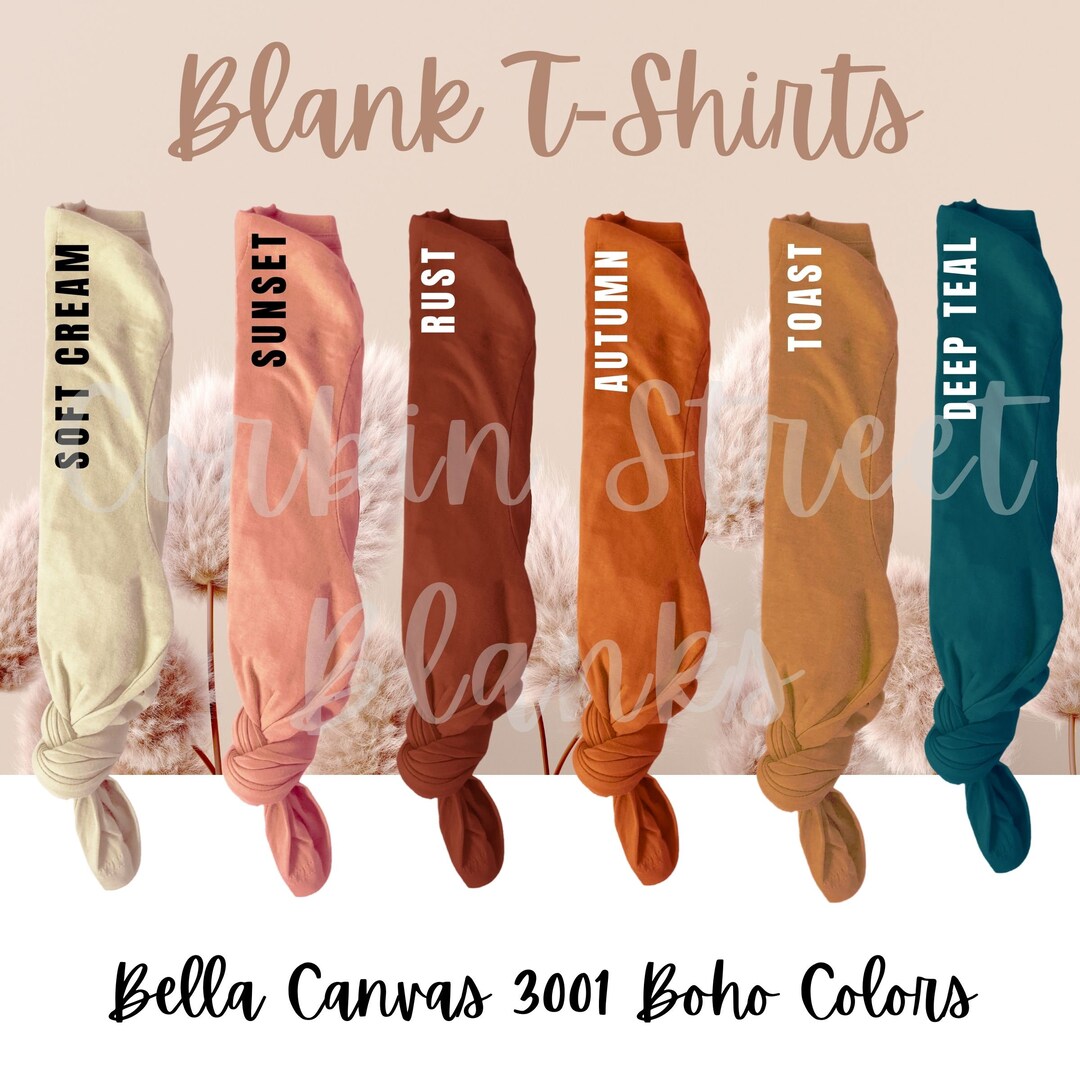 Blank Bella Canvas 3001 T-shirts Made With 100% Cotton, Which is ...